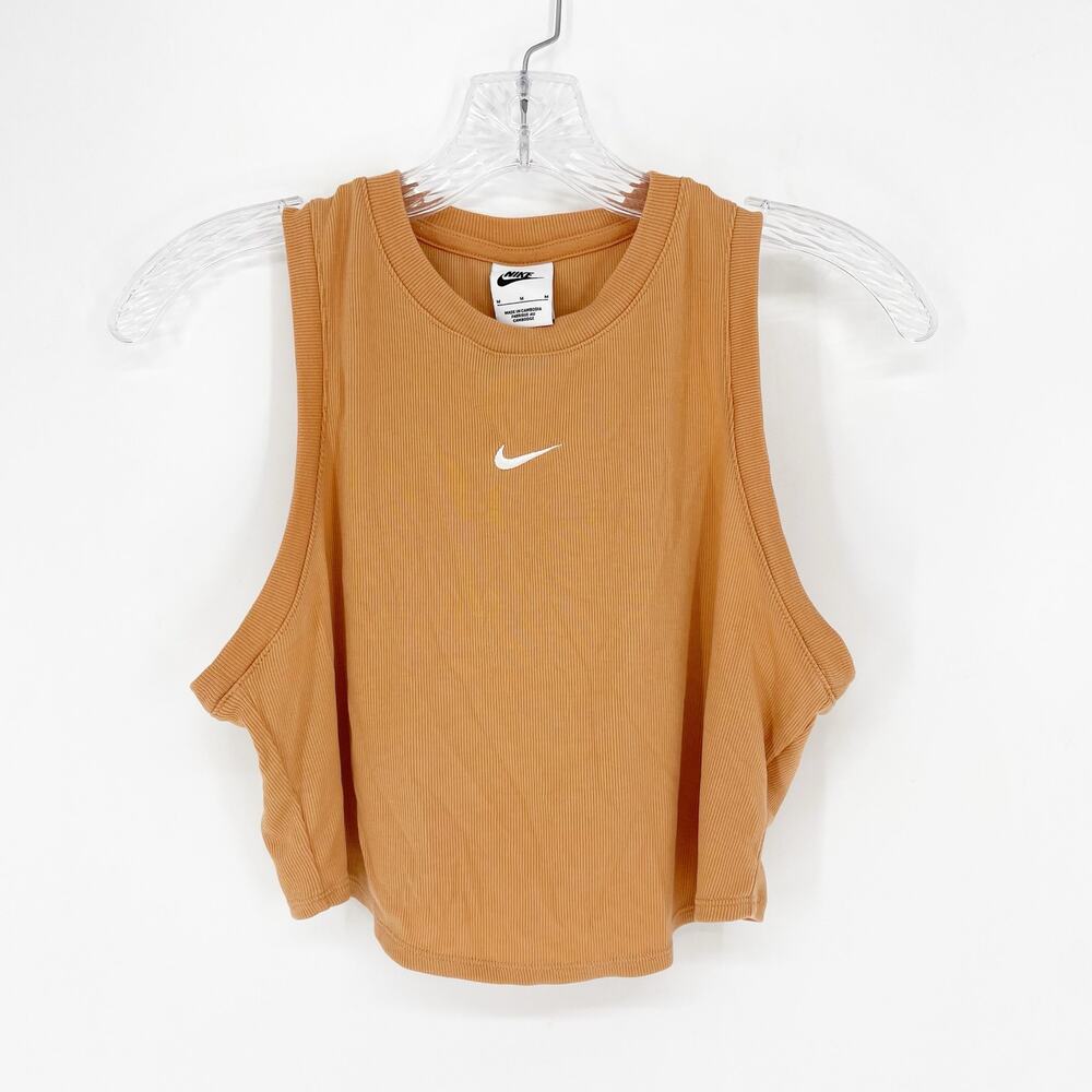 Nike Crop Rib Tank Top Size Medium